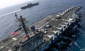 عاجل حاملة الطائرات الامريكية