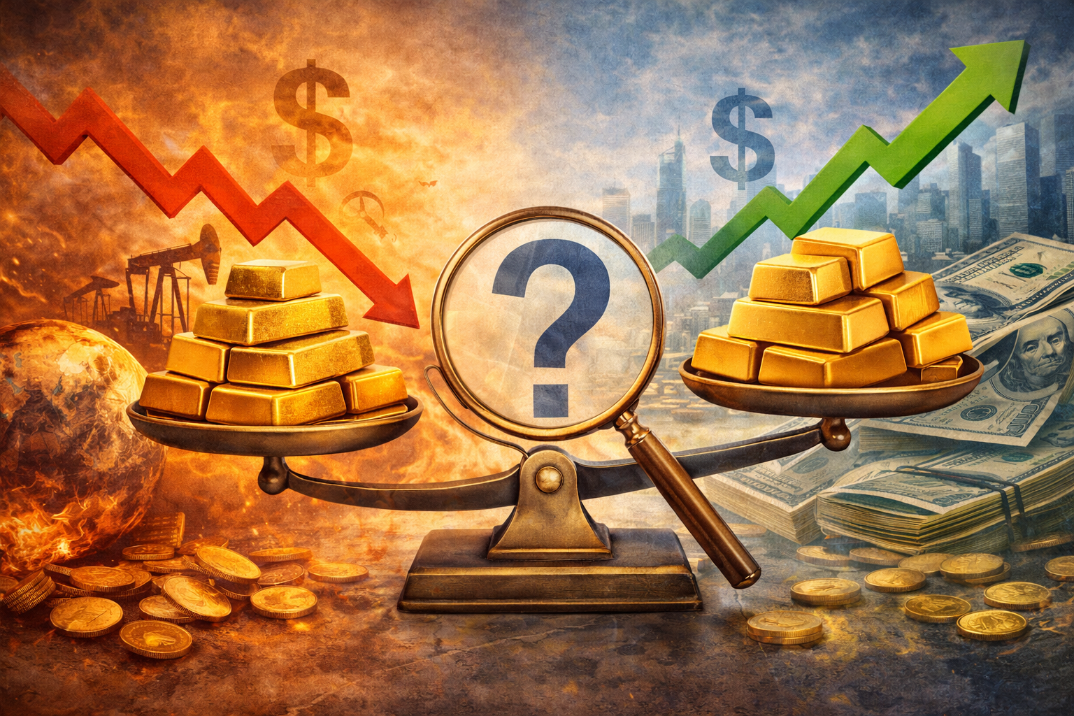 ارتفاع وانخفاض الذهب: الأسباب وهل سيبقى الذهب مرتفعًا؟